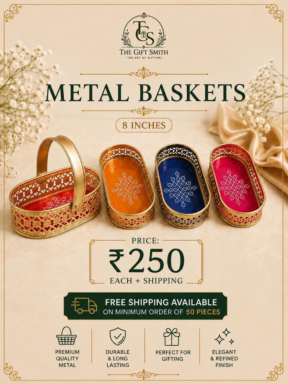 Metal Baskets (8 Inches)