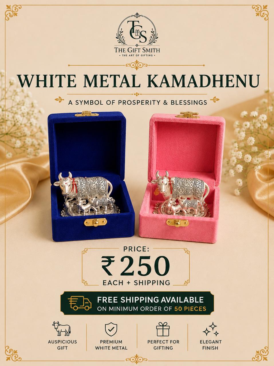 White Metal Kamadhenu