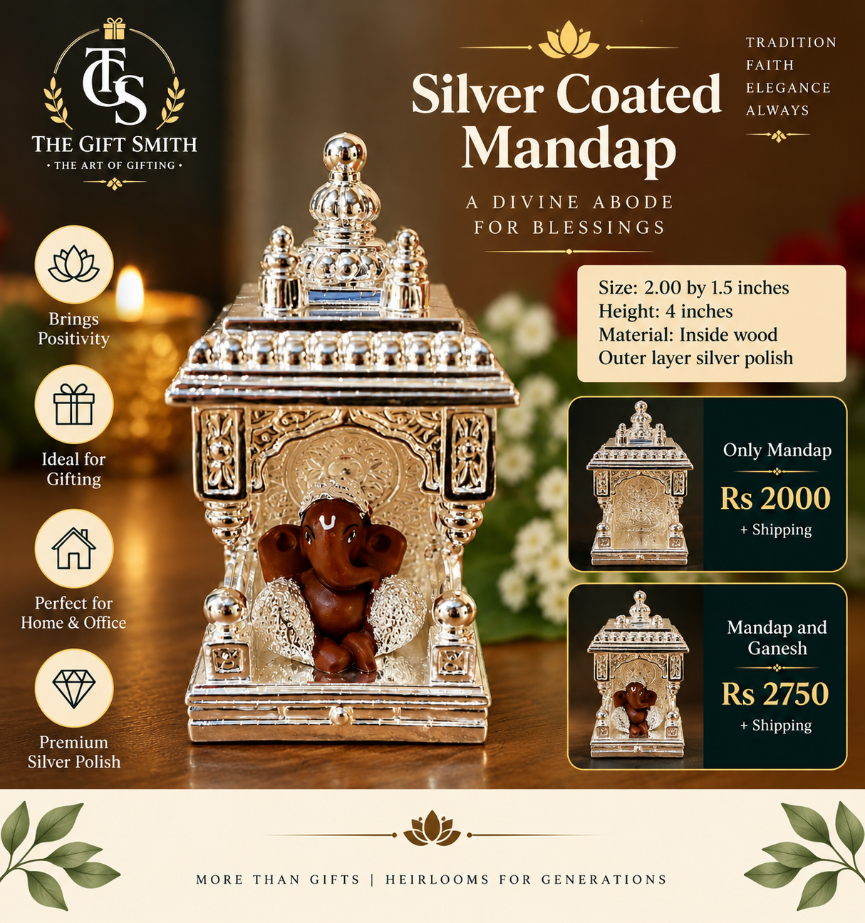Silver Coated Mandap