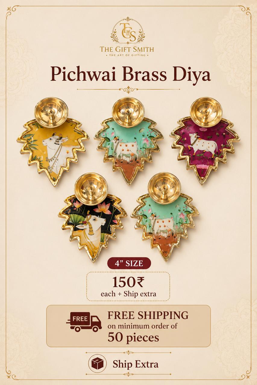Pichwai Brass Diya