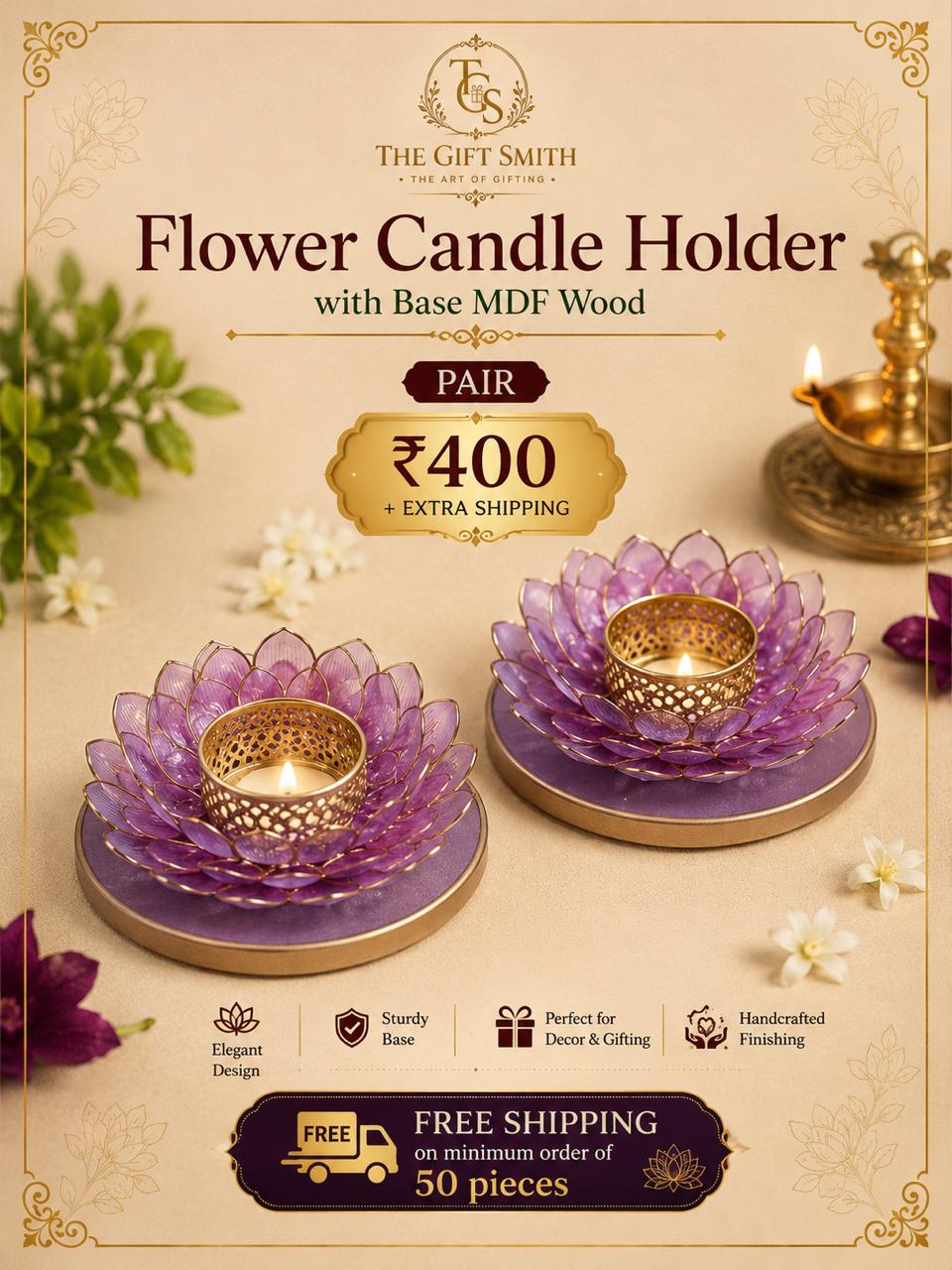 Flower Candle Holder