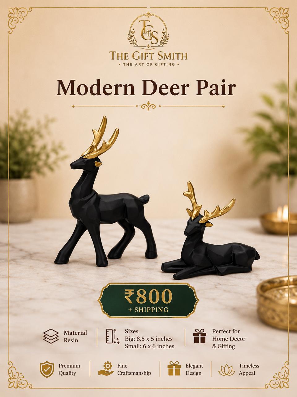 Modern Deer Pair