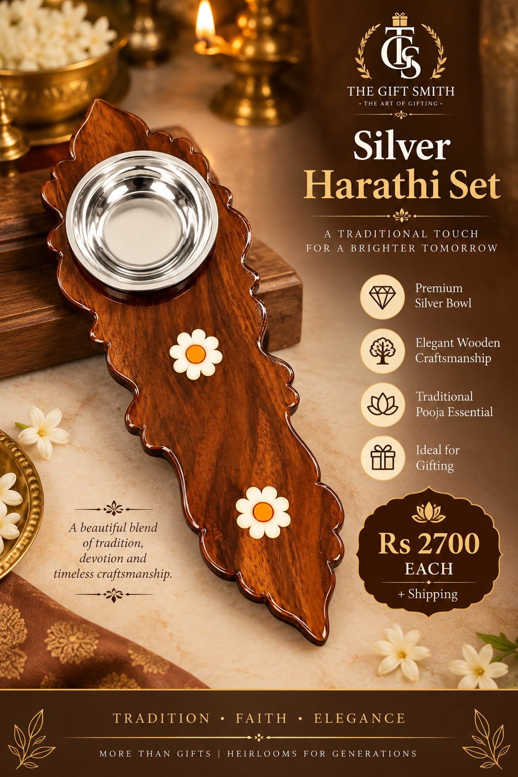 Silver Harathi Set