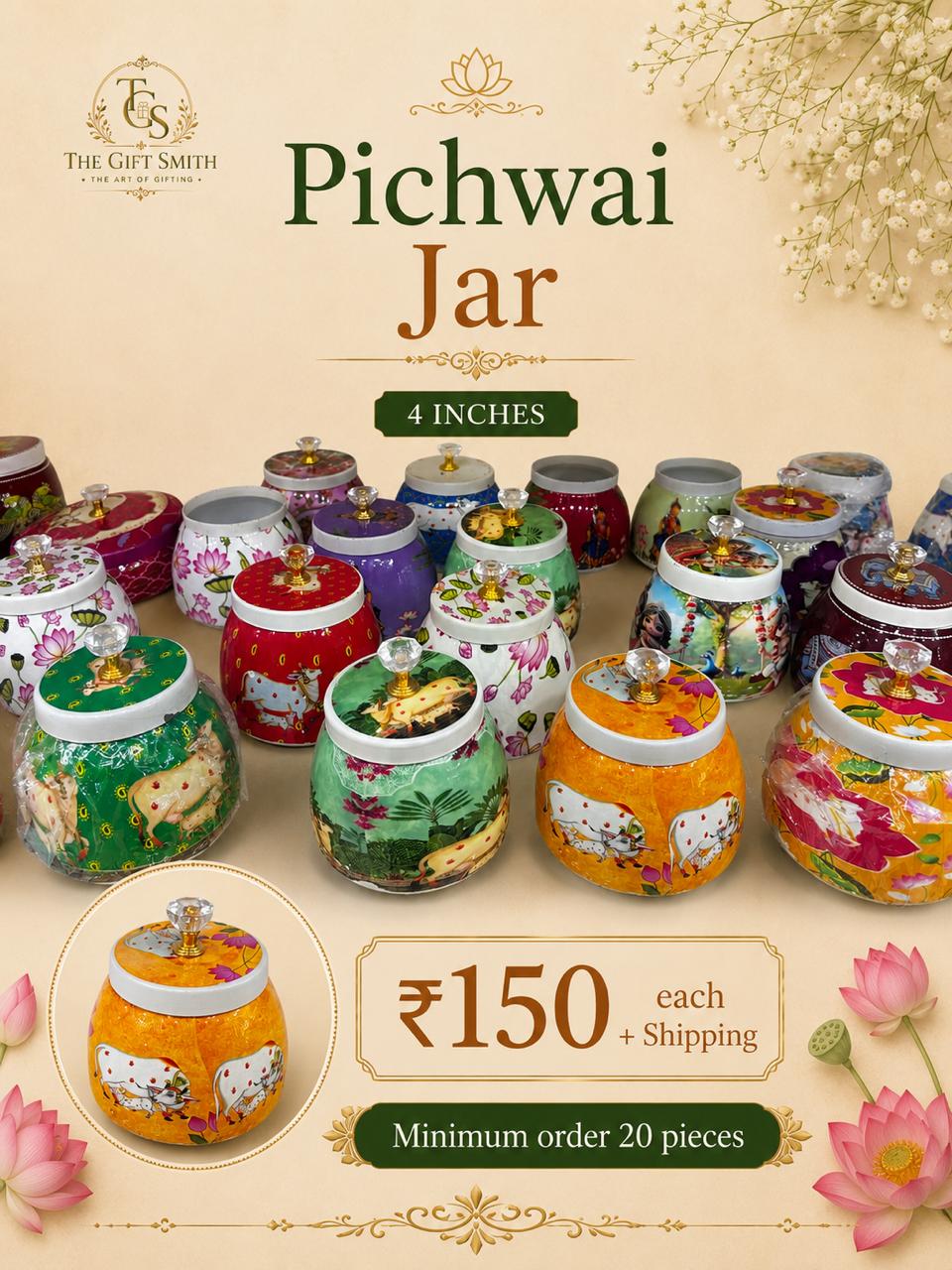 Pichwai Jar (4 Inches)