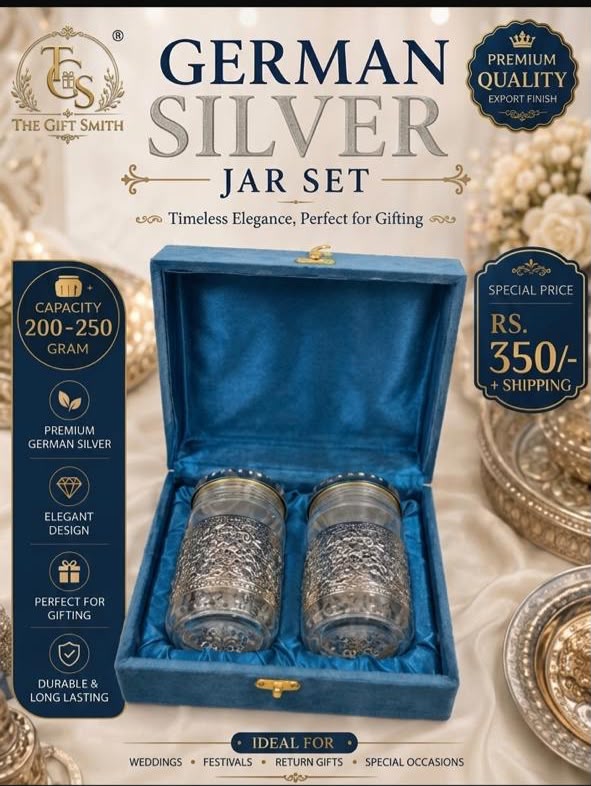German Silver Jar Set